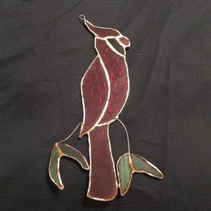 Vintage handmade cut glass cardinal ***3 for 15***